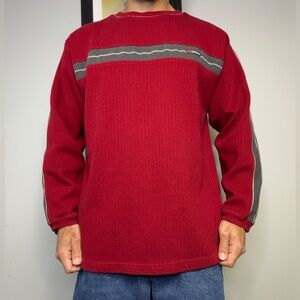 Vintage Point Zero Sweater XL Stripe Y2K Skater Streetwear Grunge
